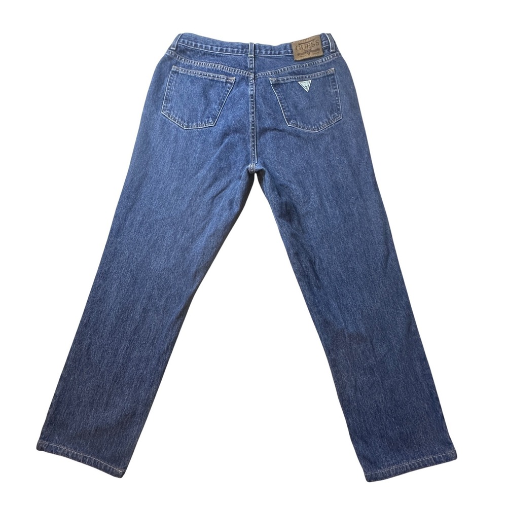 Vintage Guess Jeans Mens 36 (34x28) Blue Classic 001 Straight Leg Denim 90s - Picture 2 of 10